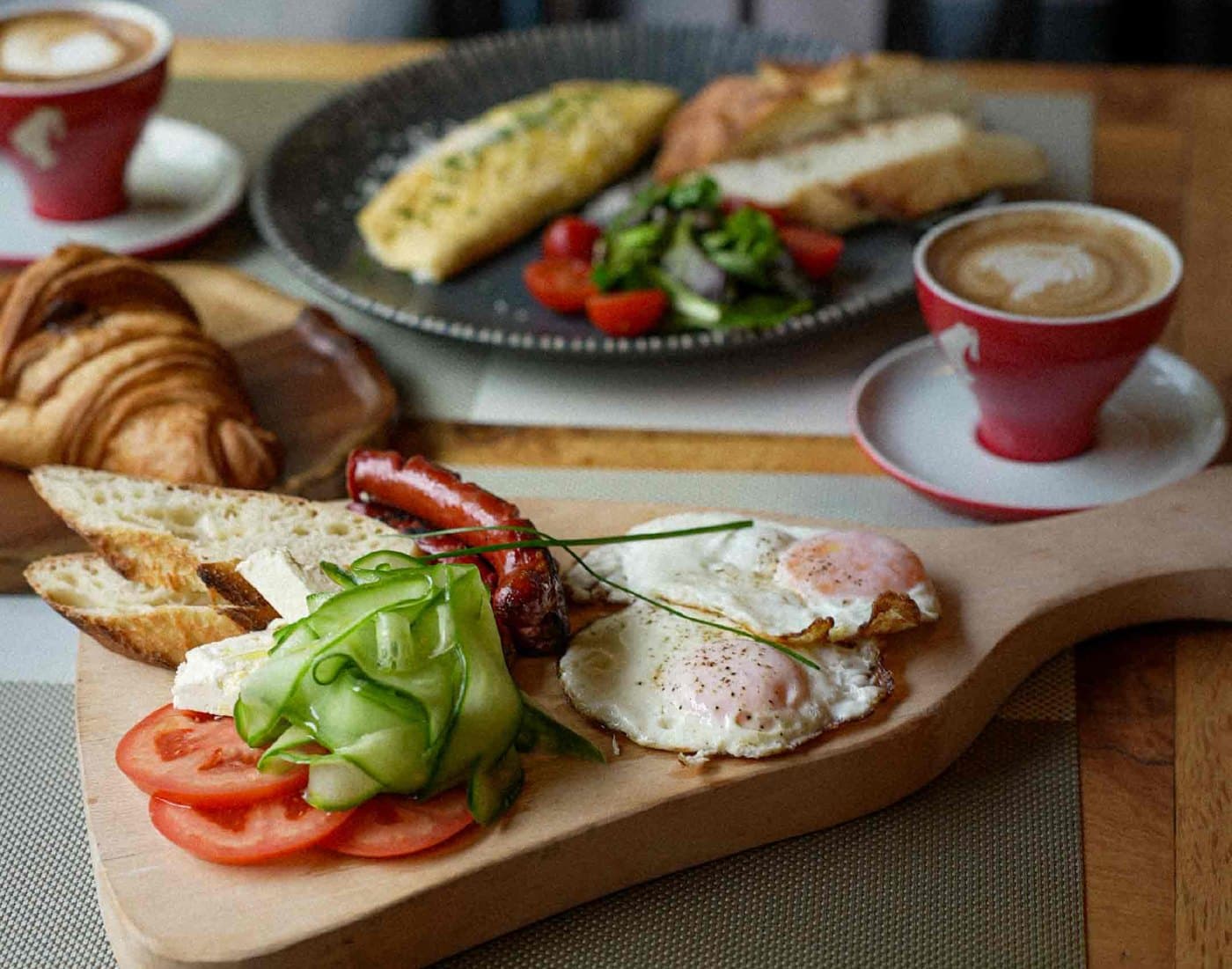 Albanian breakfast board